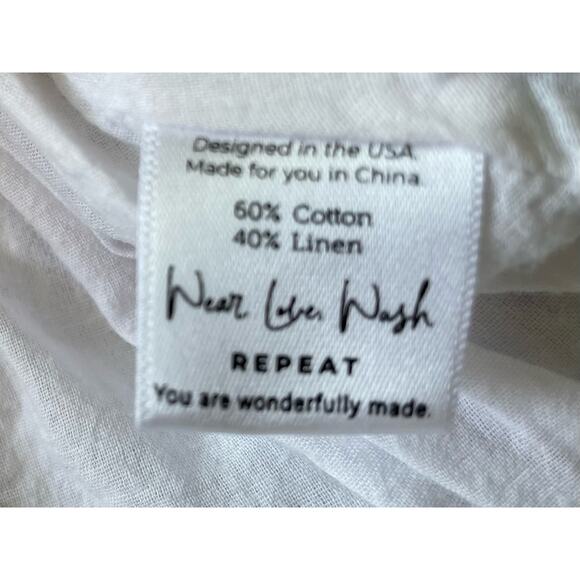 SWEET HONEY Toddler Girls 2T Striped Dress Pockets Cotton Linen Blue White - Picture 6 of 8